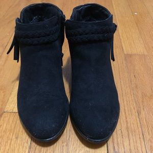 Cat & Jack black suede booties.